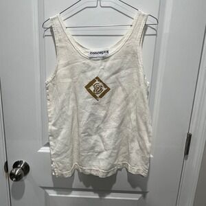 Concepts Cream Graphic Print‎ Tank Top Sleeveless Scoop Neck Women's M